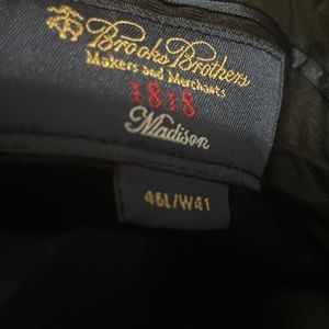 Brooks brothers Black suit Freshly dry cleaned and pressed.excellent condition